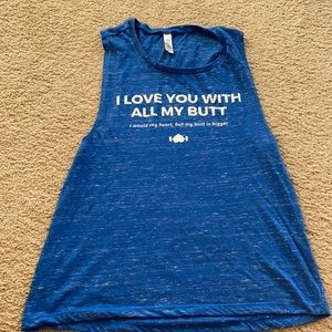 Funny workout muscle tank